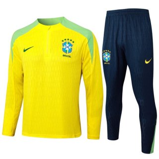 Felpa Allenamento Brasile 2024 2025 Giallo Felpa Allenamento Brasile 2024 2025 Giallo