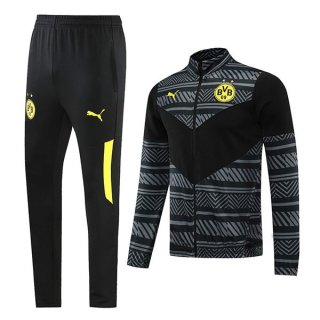 Giacca Borussia Dortmund 2022 2023 Grigio Nero Giacca Borussia Dortmund 2022 2023 Grigio Nero