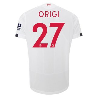 Maglia Liverpool NO.27 Origi Away 2019 2020 Bianco Maglia Liverpool NO.27 Origi Away 2019 2020 Bianco