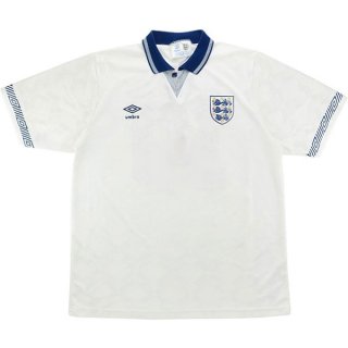 Thailandia Maglia Inghilterra Replica Home Retro 1990 Bianco Thailandia Maglia Inghilterra Replica Home Retro 1990 Bianco