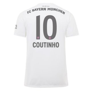 Maglia Bayern Munich NO.10 Coutinho Away 2019 2020 Bianco Maglia Bayern Munich NO.10 Coutinho Away 2019 2020 Bianco
