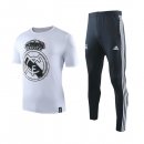 Maglia di Formazione Real Madrid Set Completo 2019 2020 Bianco Blu