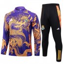 Felpa Allenamento Real Madrid 2024 2025 Porpora Giallo 3