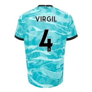 Maglia Liverpool NO.4 Virgil Away 2020 2021 Blu Maglia Liverpool NO.4 Virgil Away 2020 2021 Blu