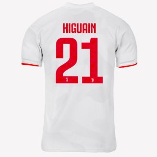Maglia Juventus NO.21 Higuain Away 2019 2020 Grigio Bianco Maglia Juventus NO.21 Higuain Away 2019 2020 Grigio Bianco