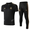 Maglia di Formazione Real Madrid Set Completo 2019 2020 Nero Giallo