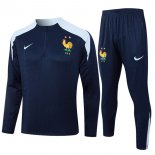 Felpa Allenamento Francia 2024 2025 Blu