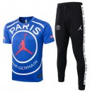 JORDAN Maglia di Formazione Paris Saint Germain Set Completo 2020 2021 Blu