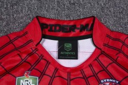 Thailandia Maglia Sydney Roosters Spider Man 2017 2018 Rosso