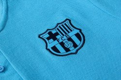 Polo Set Completo Barcellona 2019 2020 Blu Luce