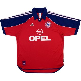 Thailandia Maglia Bayern Munich Home Retro 1999 2001 Rosso Thailandia Maglia Bayern Munich Home Retro 1999 2001 Rosso