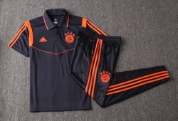 Polo Set Completo Bayern Munich 2019 2020 Blu Arancione