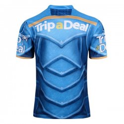 Thailandia Maglia Gold Coast Titans Classic 2017 2018 Blu