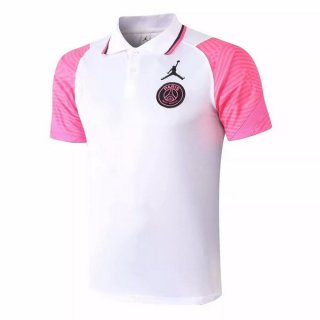 Polo Paris Saint Germain 2020 2021 Bianco Rosa Polo Paris Saint Germain 2020 2021 Bianco Rosa
