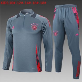 Bambino Felpa Allenamento Germania 2024 2025 Grigio Rosa 3 Bambino Felpa Allenamento Germania 2024 2025 Grigio Rosa 3