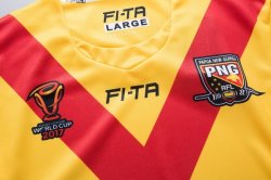 Thailandia Maglia Papúa Nueva Guinea RLWC Home 2017 2018 Giallo