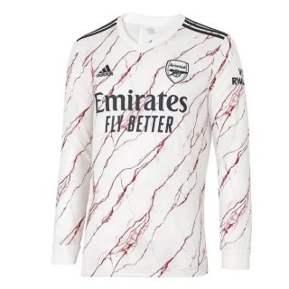 Thailandia Maglia Arsenal Away Ml 2020 2021 Bianco Thailandia Maglia Arsenal Away Ml 2020 2021 Bianco