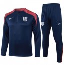 Felpa Allenamento Inghilterra 2024 2025 Blu Rosso 3