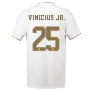 Maglia Real Madrid NO.25 Vinicius JR. Home 2019 2020 Bianco Maglia Real Madrid NO.25 Vinicius JR. Home 2019 2020 Bianco