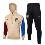 Felpa Cappuccio Barcellona 2024 2025 Giallo Blu Rosso