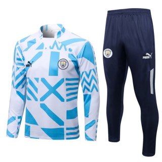Felpa Manchester City 2022 2023 Blu Bianco Felpa Manchester City 2022 2023 Blu Bianco