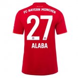 Maglia Bayern Munich NO.27 Alaba Home 2019 2020 Rosso