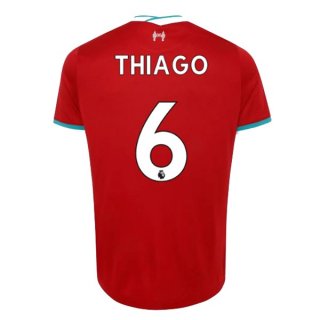 Maglia Liverpool NO.6 Thiago Home 2020 2021 Rosso Maglia Liverpool NO.6 Thiago Home 2020 2021 Rosso