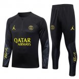 Felpa Allenamento Paris Saint Germain 2023 2024 Nero