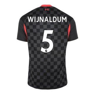 Maglia Liverpool NO.5 Wijnaldum Terza 2020 2021 Nero Maglia Liverpool NO.5 Wijnaldum Terza 2020 2021 Nero