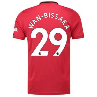 Maglia Manchester United NO.29 Wan Bissaka Home 2019 2020 Rosso Maglia Manchester United NO.29 Wan Bissaka Home 2019 2020 Rosso
