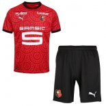 Maglia Stade Rennais Home Bambino 2020 2021 Rosso