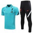 Polo Liverpool Set Completo 2020-2021 Verde Nero