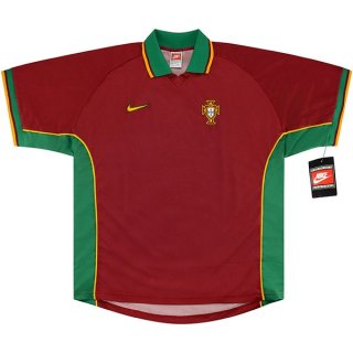 Thailandia Maglia Portogallo Home Retro 1998 Rosso Thailandia Maglia Portogallo Home Retro 1998 Rosso
