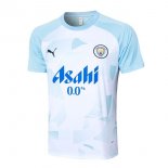Maglia Formazione Manchester City 2024 2025 Blu Bianco