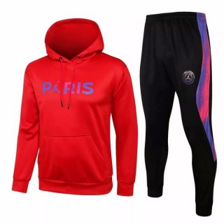 Felpa Cappuccio Paris Saint Germain 2021 2022 Rosso Nero Porpora Felpa Cappuccio Paris Saint Germain 2021 2022 Rosso Nero Porpora