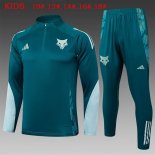 Bambino Felpa Allenamento Cruzeiro 2025 2026 Verde