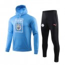 Felpa Manchester City 2019 2020 Blu Luce Nero