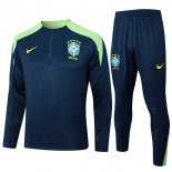 Felpa Allenamento Brasile 2024 2025 Blu Verde