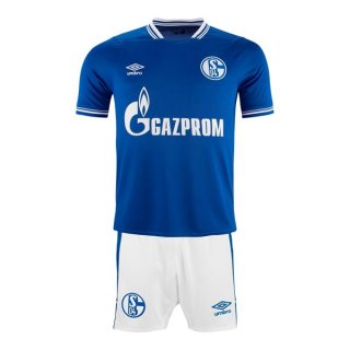 Maglia Schalke 04 Home Bambino 2021 2022 Blu Maglia Schalke 04 Home Bambino 2021 2022 Blu