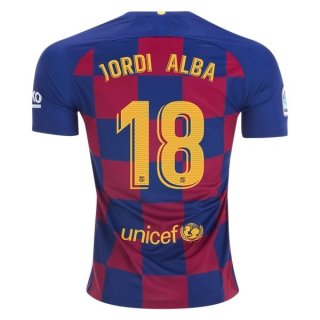 Maglia Barcellona NO.18 Jordi Alba Home 2019 2020 Blu Rosso Maglia Barcellona NO.18 Jordi Alba Home 2019 2020 Blu Rosso