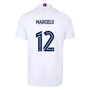 Maglia Real Madrid Home NO.12 Marcelo 2020 2021 Bianco Maglia Real Madrid Home NO.12 Marcelo 2020 2021 Bianco