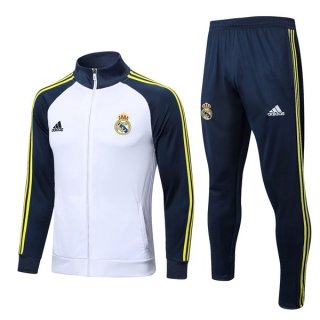 Giacca Real Madrid 2022 2023 Bianco Blu Giacca Real Madrid 2022 2023 Bianco Blu