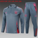 Bambino Felpa Allenamento Germania 2024 2025 Grigio Rosa 3