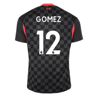 Maglia Liverpool NO.12 Gomez Terza 2020 2021 Nero Maglia Liverpool NO.12 Gomez Terza 2020 2021 Nero
